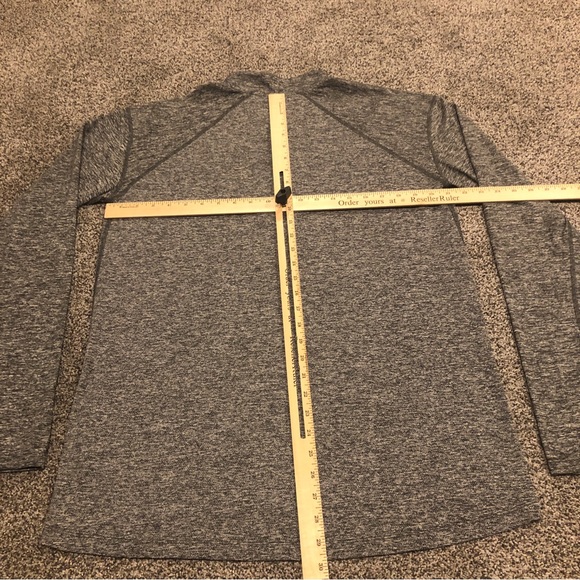 Nike Shirt Mens Large Gray Long Sleeve 1/4 Zip Basketball DriFit - Picture 9 of 9